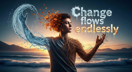 Change is now everything. Mixed media. Mixed media. Mixed media