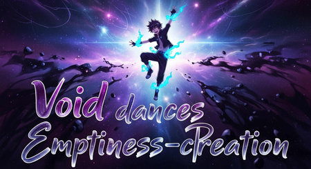 Dancer jumping in the space with a beautiful background. 3D rendering