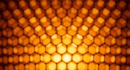 Honeycomb abstract background. Honeycomb pattern. Honeycomb texture. Honeycomb backgroundの写真素材