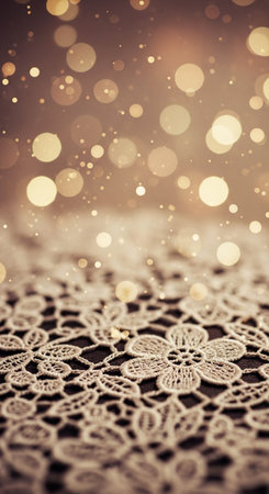 Christmas background with snowflakes and bokeh. Vintage style.の写真素材