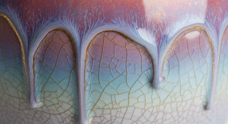 Detail of a ceramic vase, closeup of a ceramic vaseの写真素材