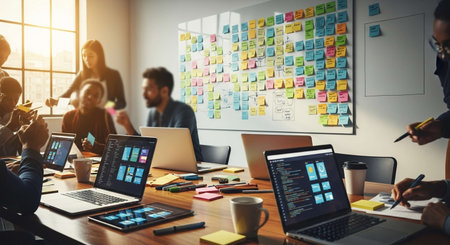 Creative Design Ideas Imagination Inspiration Brainstorming Working Conceptの写真素材