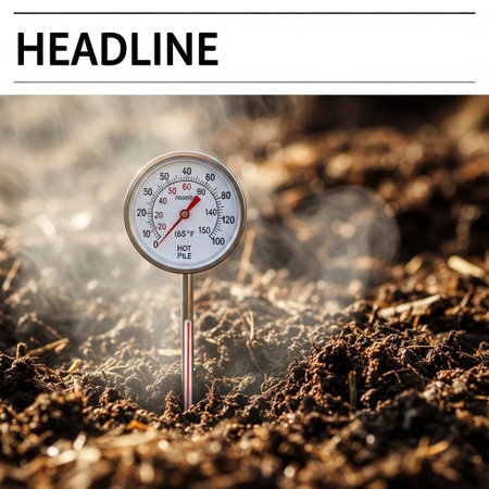 Thermometer and word HEALTHY on the background of soilの写真素材