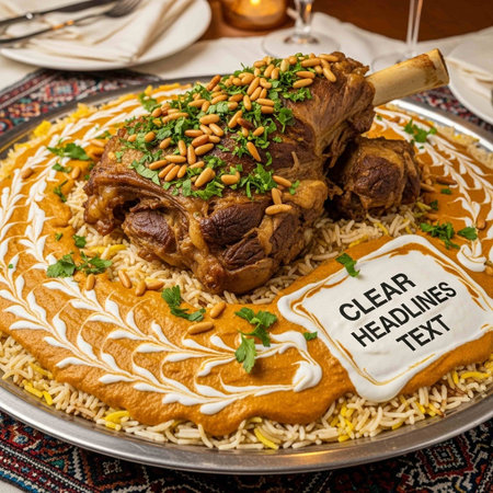 Lamb knuckle on a plate