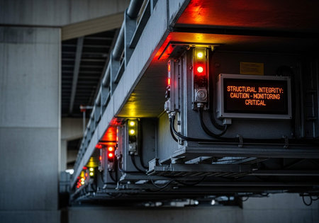 Ambulance and emergency lights in a subway station, Bangkok, Thailand