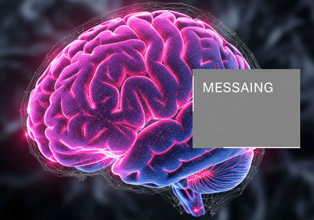 Mental health concept. 3D illustration of human brain with text