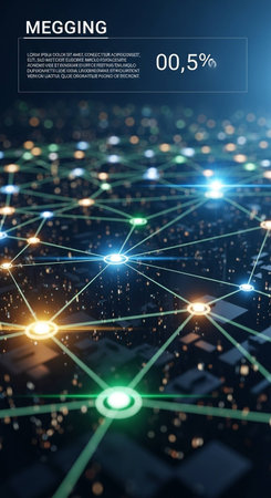 Abstract technology background. Network connection concept.の写真素材