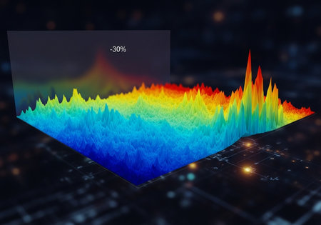 3d rendering of abstract colorful background with sound wave. Music conceptの写真素材