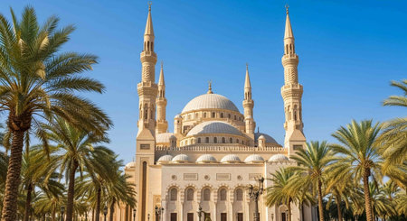 The Sheikh Zayed Grand Mosque in Abu Dhabi, United Arab Emirates.の写真素材