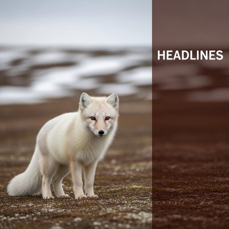 Arctic fox (Vulpes vulpes) in Iceland.