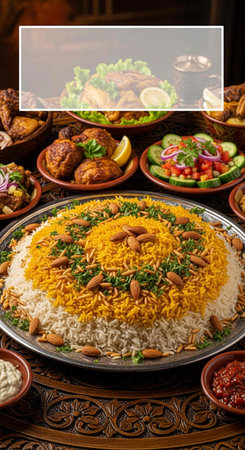 Indian Traditional Cuisine and Food, Assorted Indian Biryaniの写真素材