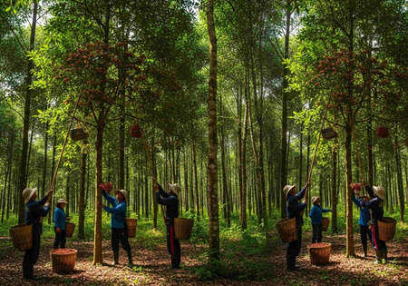 Bamboo grove in China, Bamboo forest is a natural park