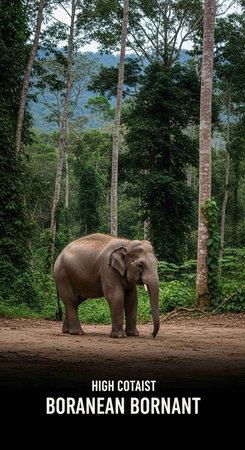 Elephants are the largest living land animals in the world.の写真素材