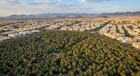 Aerial view of the city of Eilat, Israel.の写真素材