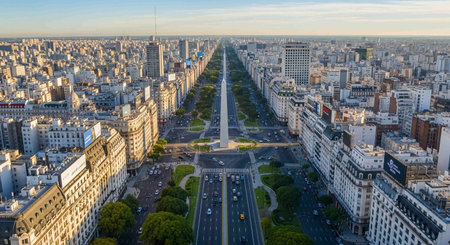 Aerial view of Paris from Arc de Triomphe, Franceの写真素材