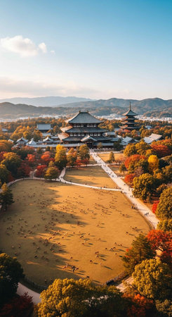 Beautiful landscape view in autumn seasonの写真素材