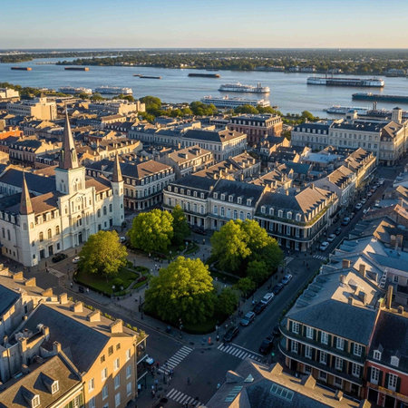 Aerial view of the city of Bordeaux, France.の写真素材