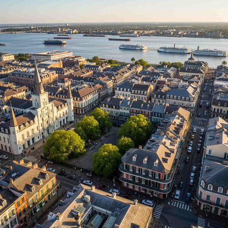 Aerial view of the city of Amsterdam, Holland, Netherlands.の写真素材