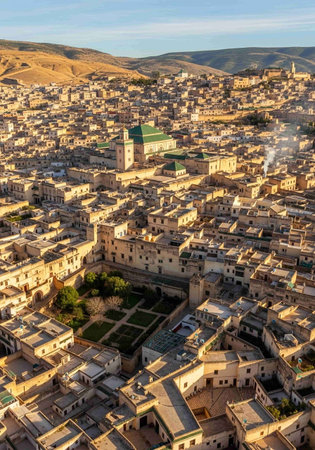 Aerial view of the city.の写真素材