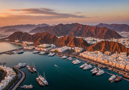 Aerial view of the port of Cabo San Lucas, Mexicoの写真素材