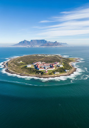 Aerial view of Cape Town, South Africa.の写真素材