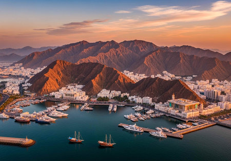 Aerial view of Yacht Club.の写真素材