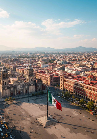 Bologna, Italy - aerial view of the city center.の写真素材