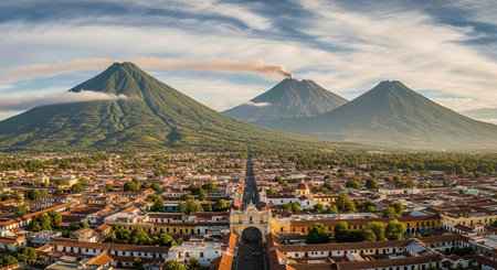 Panoramic view of the cityの写真素材