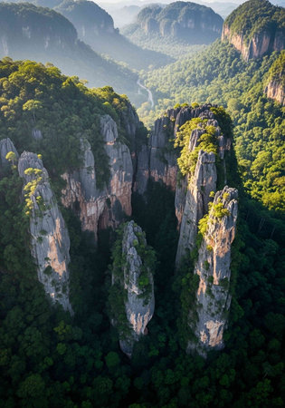 Zhangjiajie national park, Hunan province, Chinaの写真素材