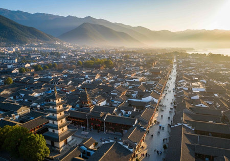 Xitang ancient town in Zhejiang Province, China.の写真素材