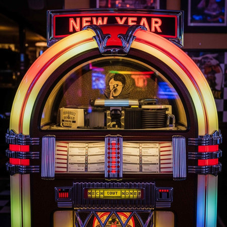 Vintage slot machine on display at the Fremont Street Experienceの写真素材