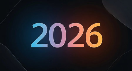 Happy New Year. Greeting card. 3D renderingの写真素材