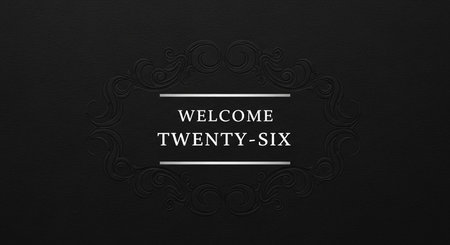 Template for greeting card, banner, poster. Black background with vintage pattern.の写真素材