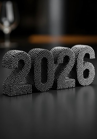 New year number 2016 on a black background. New year concept.の写真素材