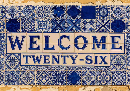 Detail of the Portuguese azulejo ceramic tiles.の写真素材