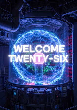 3D rendering of a blue lightbulb with the words Welcomeの写真素材