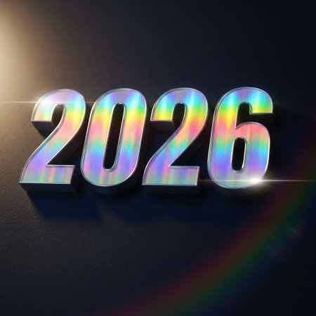 New Year. Happy New Year. 3D illustration.の写真素材