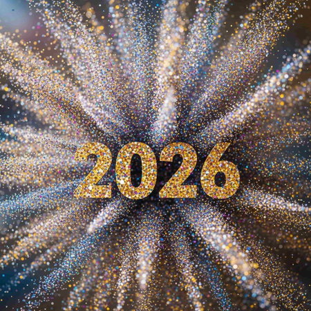 Abstract golden bokeh lights background.の写真素材