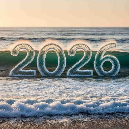 Numbers on the seashore.の写真素材