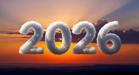 Clouds in the sky, 3d renderの写真素材