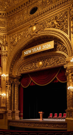 New York City Theater interior.の写真素材