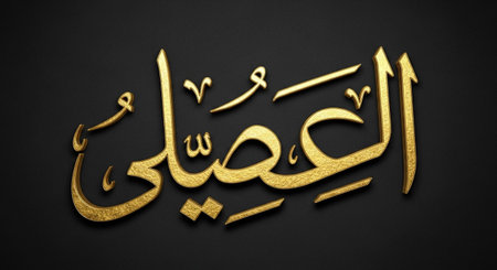 Arabic Calligraphy of Ramadan Kareem on Black Background.の写真素材