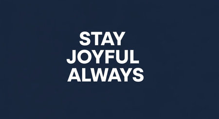 Stay Joyful Always. Inspirational Motivational Quote.の写真素材