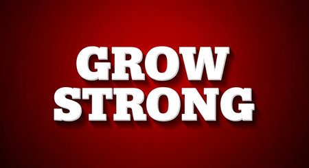Growth Strategy - text on red background. Vector Illustration.の写真素材