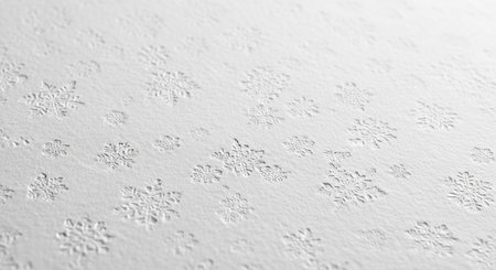 white snowflakes on the surface of the paper as a backgroundの写真素材