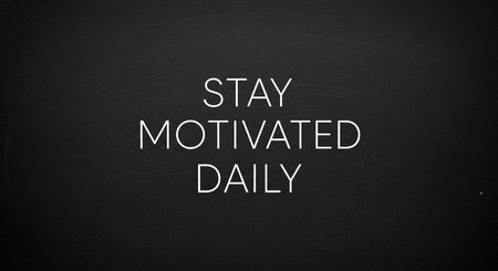 Stay Motivated Day written on a blackboard with white chalk.の写真素材