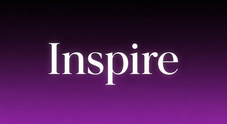 inspace word on purple background with copy space for text or imageの写真素材