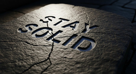 3D illustration of the word SALE written on a stone surfaceの写真素材