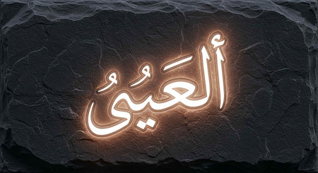 Neon sign on black wall background. 3D rendering.の写真素材