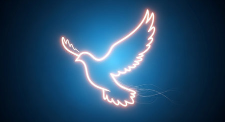 Stay at home - text on blue background. Quarantine concept.の写真素材